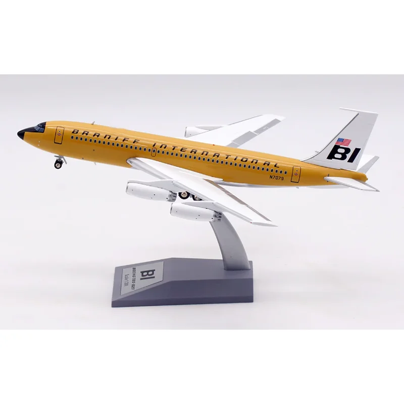 

Коллекционная модель самолета Braniff Airlines B720 N7079 из сплава, масштаб 1:200, для декора
