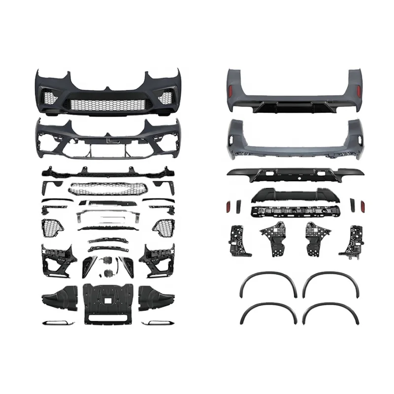 

For 19-22 X5 G05 modified X5M large surround kit, front and rear bumper side gill middle net