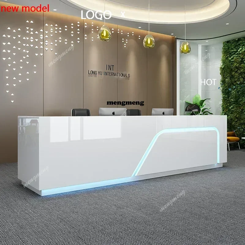 

H132 Минималистичная стойка ресепшн для салона красоты, офиса, элитного ресторана, эстетичная лекционная трибуна, мебель в постмодернистском стиле