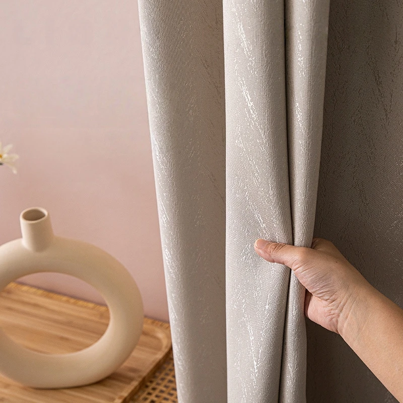 310cm Height Custom Made Solid Color Blackout Curtains 85% Blackout Bedroom Living Room Thick Shading Insulation Curtains