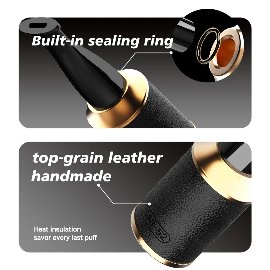 Cigar Mouthpiece, Accessories for Cigar, Cigar Cigarette Holder, Premium Luxury Holiday Gift, Fits 36-58 Ring Gauge Cigars view 2