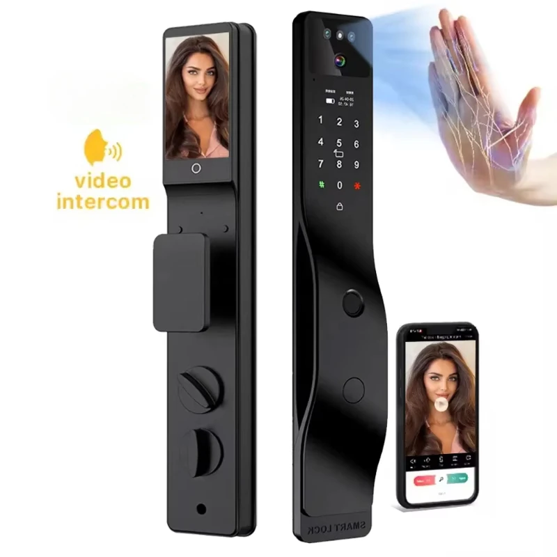 

Keypad Lock Israel Mortise 3D Face Smart Door Lock Video Intercom Security Electronic Door Lock With Camera