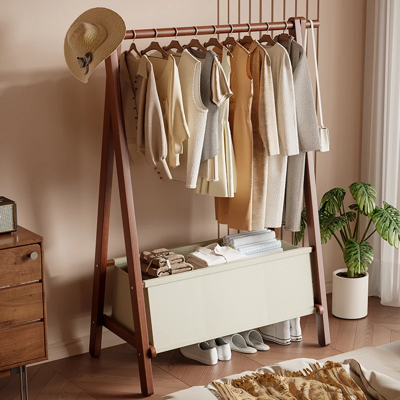 

Hanger floor-to-ceiling household bedroom hanger room storage coat rack simple drying rack hanging clothes rack by the bed