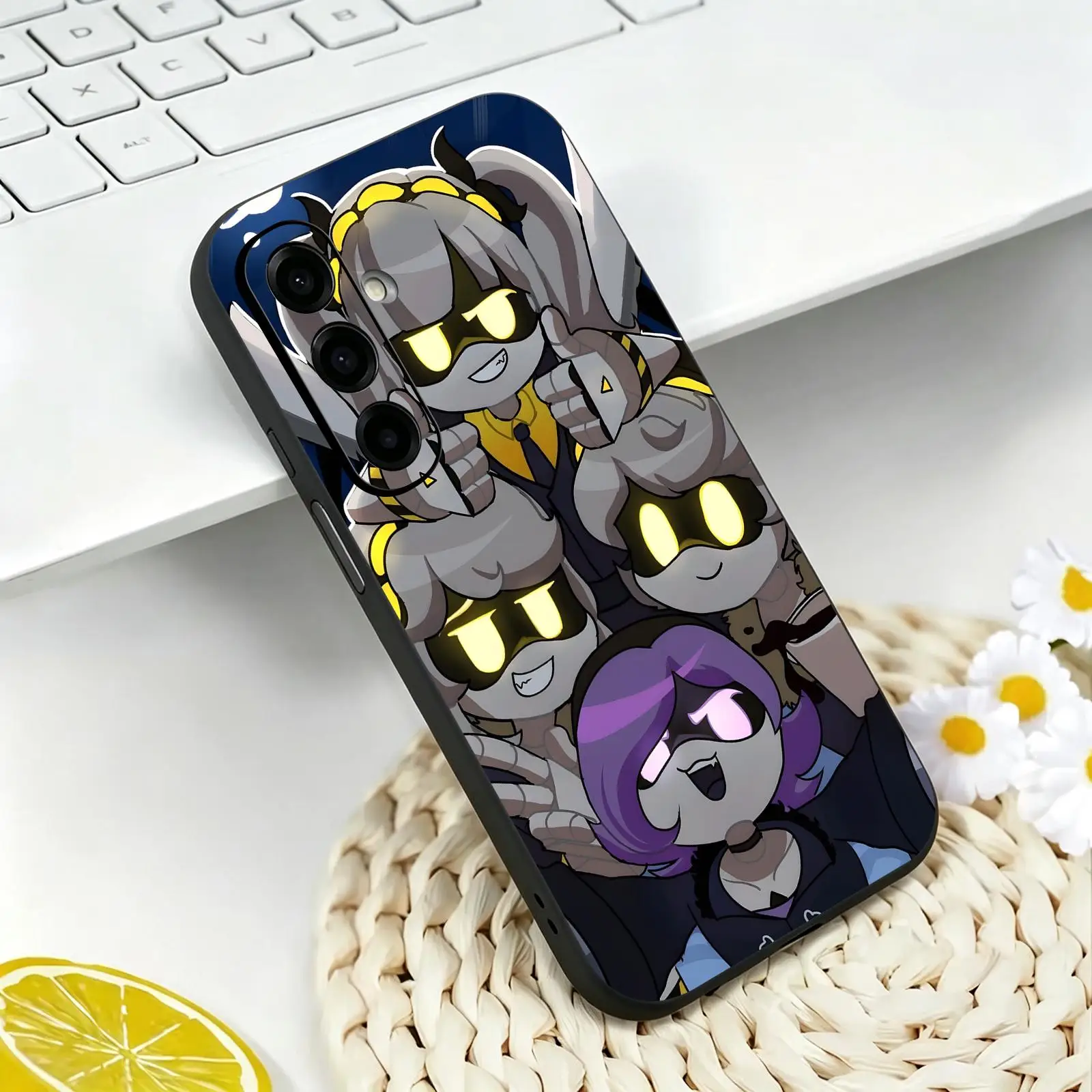 Coque de téléphone Game Murder Drones pour Samsung A57 A56 A37 A27 A17 A36 A26 A55 A35, coque souple noire mate