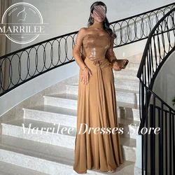 Marrilee Custom Made Halter Zipper Back Sequined Sweetheart 3D Flowers Solid Color Dresses For Formal Occasions High Quality