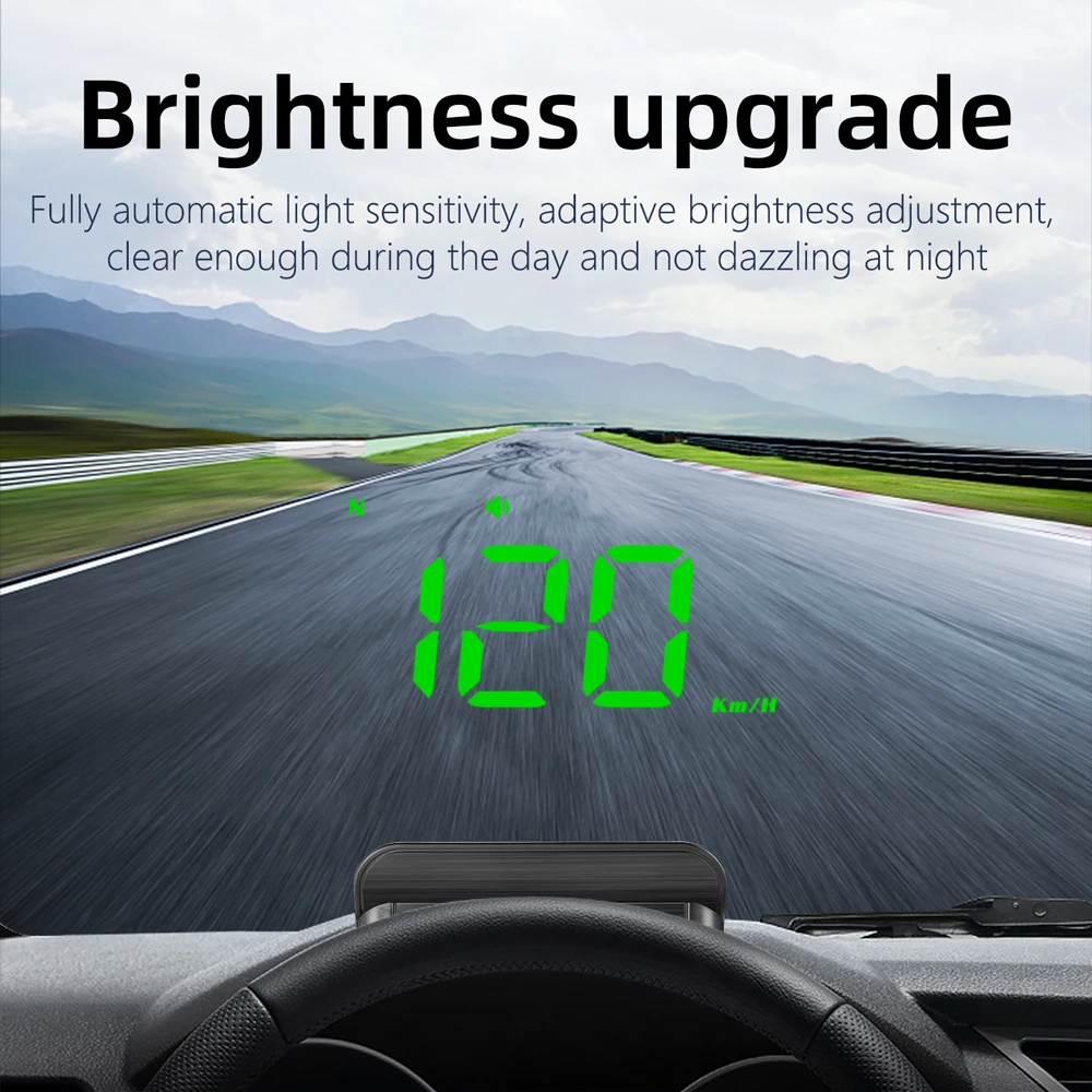2026 Universal Car HUD M1 GPS Head-Up Display Windshield UBS Mirror Window Speed for Cars