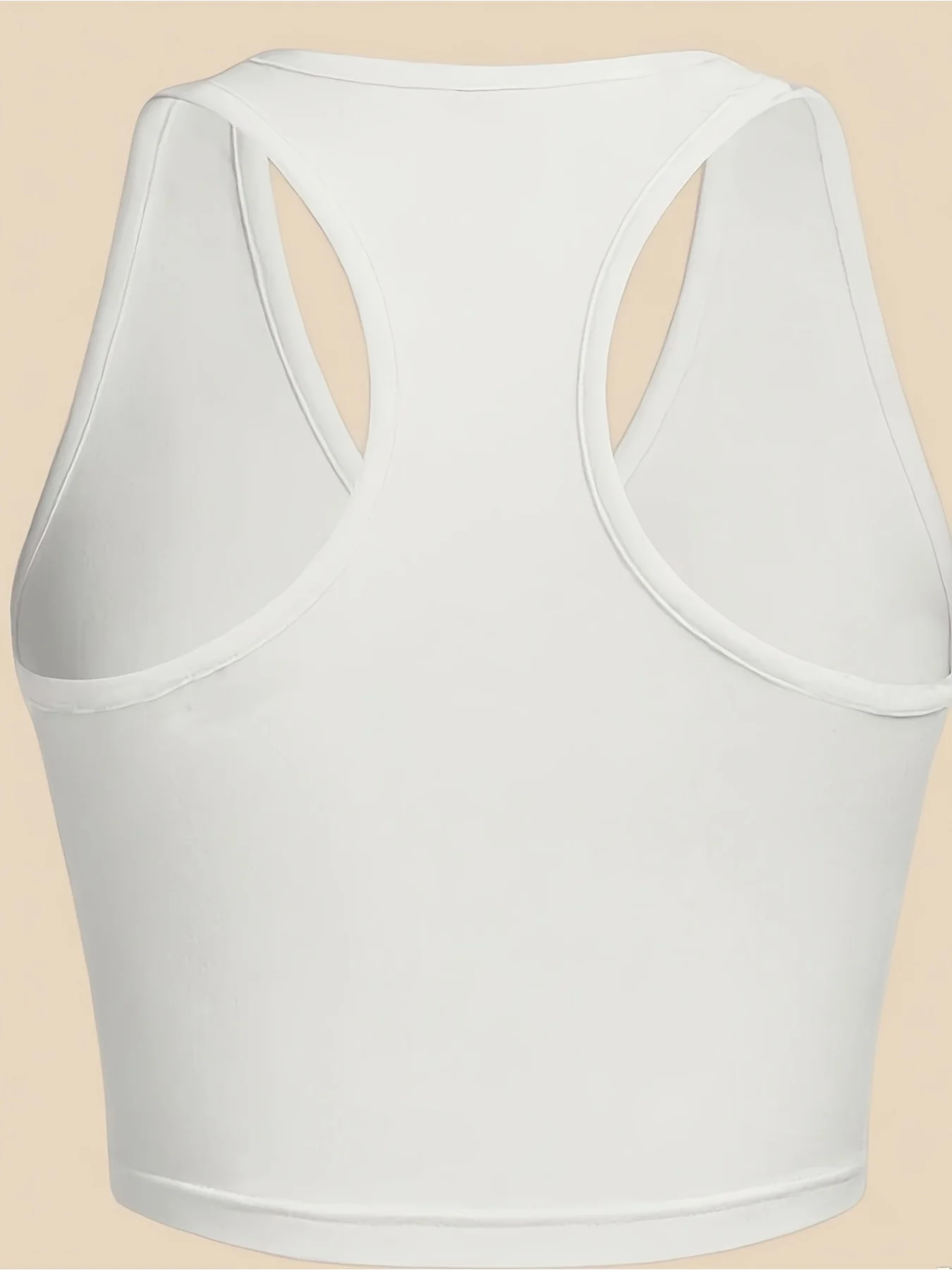 2026 Frühling und Sommer Lässiges Elegantes Einfarbiges V-Ausschnitt Komfortables Kurzes Tanktop Dreiteiliges Set – Detail 7