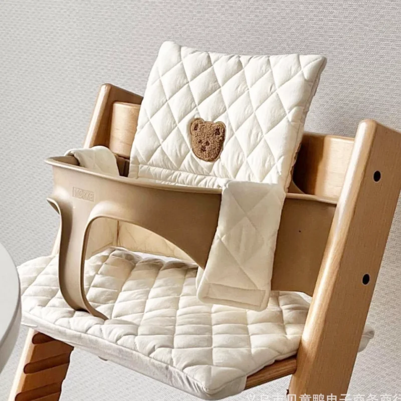 

South Korea trippe baby dining chair cushion cotton baby dining high chair cushion breathable accessories universal