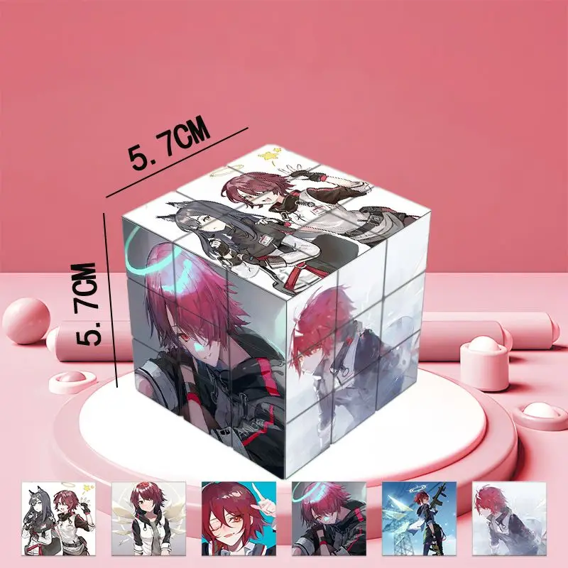 فرسان Exusiai أنيمي المكعب السحري الكرتون متعة الإجهاد الإغاثة لغز المهنية السلس سرعة لعبة اللعب الهدايا