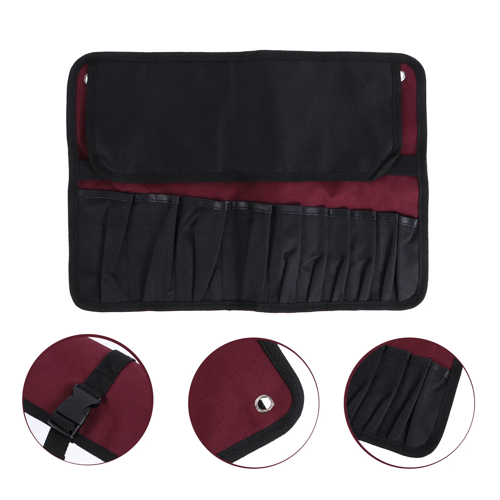 

Tool Roll Bag Compact Portable Storage Pouch Organizer For Wrench Screwdriver Multiple Pockets Oxford Cloth Tool Pouch Holder
