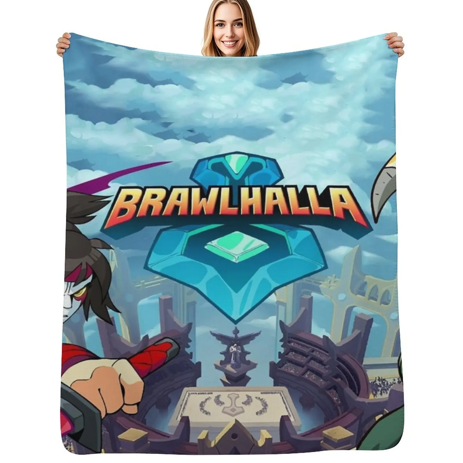 

Super brawlhalla Throw Blanket Plush Fuzzy Cozy Blanket for Couch Sofa