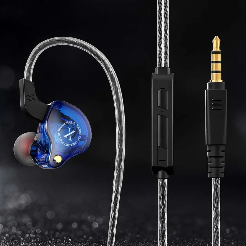 3.5mm Wired Earphone in-Ear with Mic Wired Headset HiFi Stereo Universal Earpiece Headset Mobile Phone/Tablet/Computer