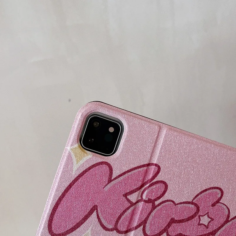 حافظة كاواي كيربي على شكل كتاب لجهاز آي باد اللوحي حافظة آيباد 11th A16 11in Pro 12.9in غطاء مقاوم للصدمات 10th 9th 10.2in Mini4 5