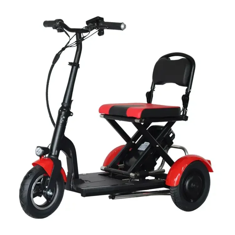 

mobility scooter tricycle scooter high quality scooter 36V 300W motor alloy foldable frame disc brake LED display