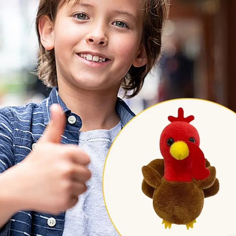 Farm Turkey Finger Puppet Animal Puppet for Boys Girl Roleplay Activity Toy Bedtime Story Props Puppet Thanksgiving Gift