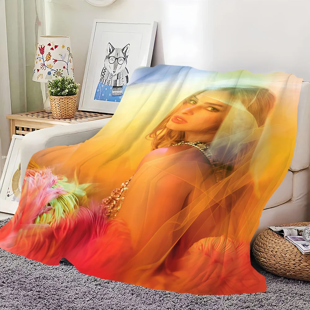 المغني أ-أديسون راي أديسون بطانية الفانيلا الدافئة الراحة لينة بطانية قطيفة للنزهة سرير الأرائك المنازل وغرف النوم