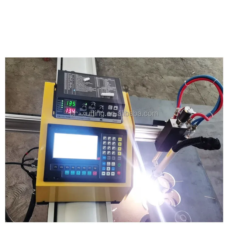 Portable Cnc Plasma Cutting Machine For Metal Sheet Cutting With Two Torches Plasma And Flame