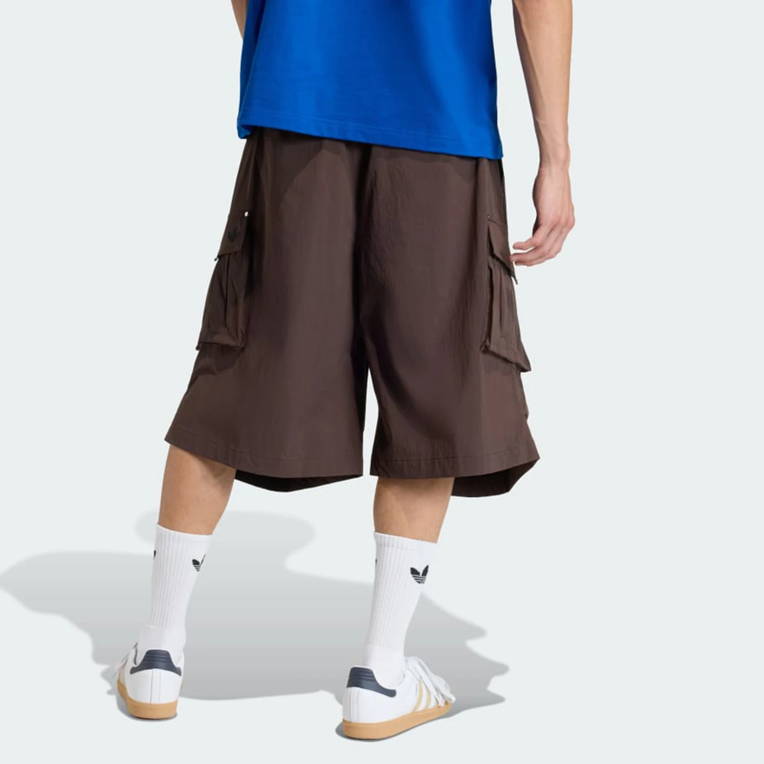 Adidas genuine men's mid waist fashionable, casual, breathable woven shorts KF5726