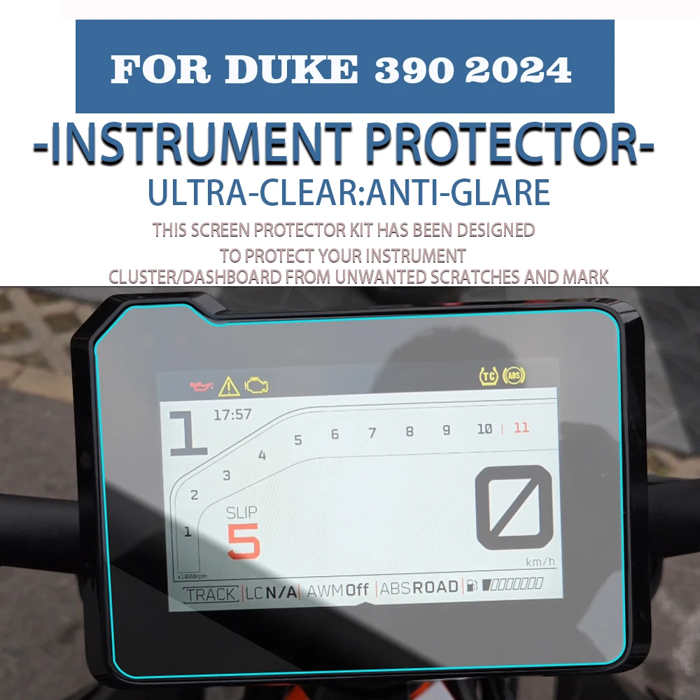 For 390 Duke 990 Duke 2024 - New Motorcycle Accessories Scratch Cluster Screen Dashboard Protection Instrument Film