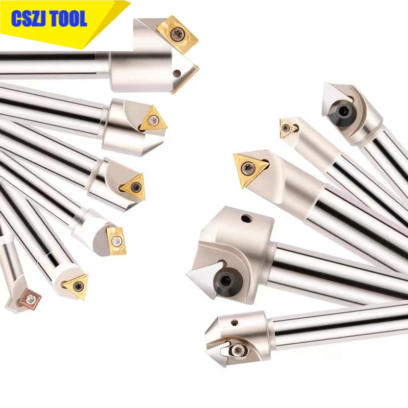 1Pc 45 Degrees/60 Degrees/90 Degrees/120 Degrees SSP SSK SSY SSH TP45 TCMT Chamfer End Milling Cutter,CNC Chamfering Tool Holder