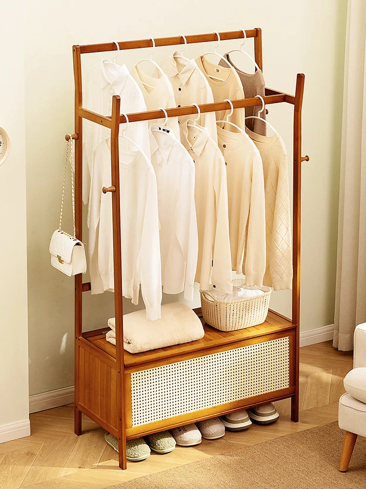 Hanger, floor to ceiling, hat rack, bedroom, simple wardrobe, clothes rack, clothes pole storage rack, household storage rack