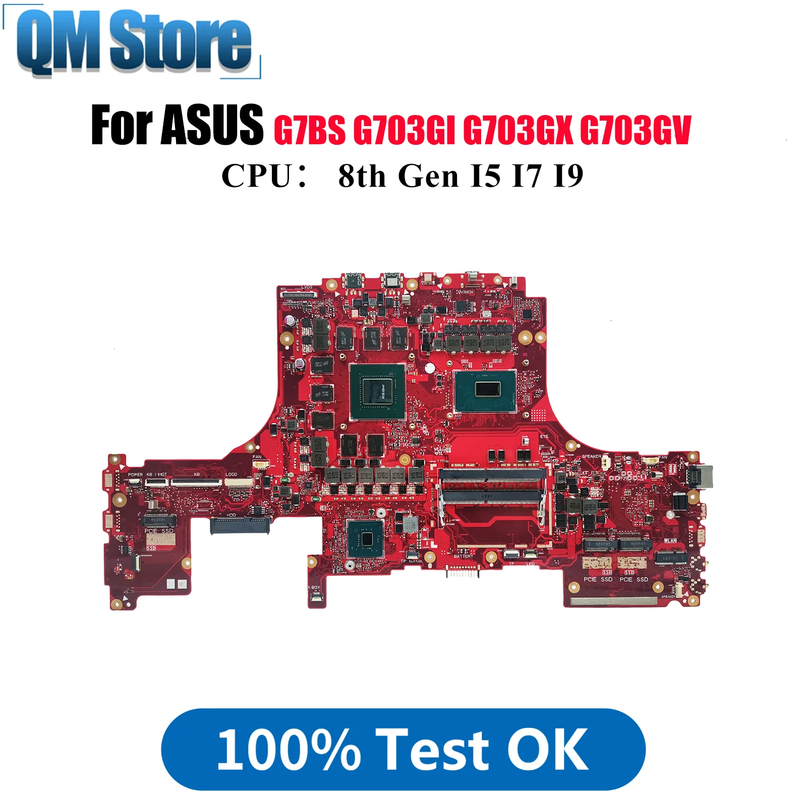 

G703Gi Материнская плата для ноутбука ASUS ROG G703GMR G7BS G703GM G703GX G703GV G703GI G703G Материнская плата с процессором I5 I7 I9 100% тест в порядке