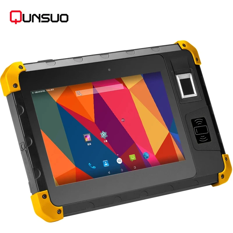 8 inch IP68 Rugged Industrial PDA NFC RFID Fingerprint Reader Android Tablet PC with 4G 2D Barcode Scanner