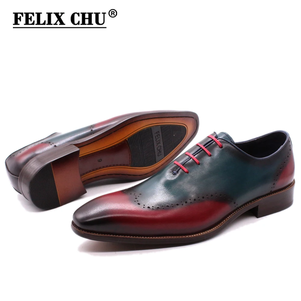 Big Size Wing-tip Oxfords Calfskin Real Leather Mens Dress Shoes Handcrafted Classic Wedding Party Luxury Formal Shoes for Men