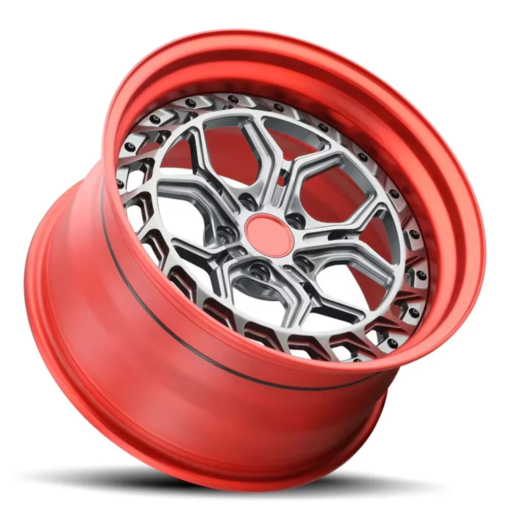 

GPW Factory Hotsale Custom 3 Piece Forged Wheel Manufacturer Aluminum Alloy 15inch 17'' 20'' 5x114.3 Passenger Car Wheels