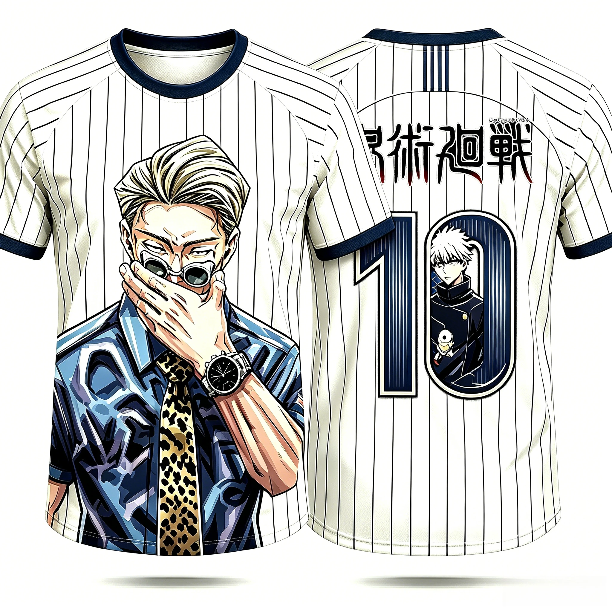 2026 Summer Jujutsu Kaisen Retro Cosplay T-shirt Men's 3D Printed Jiu Jitsu Short-sleeved Family Unisex Children's Sports Shirt