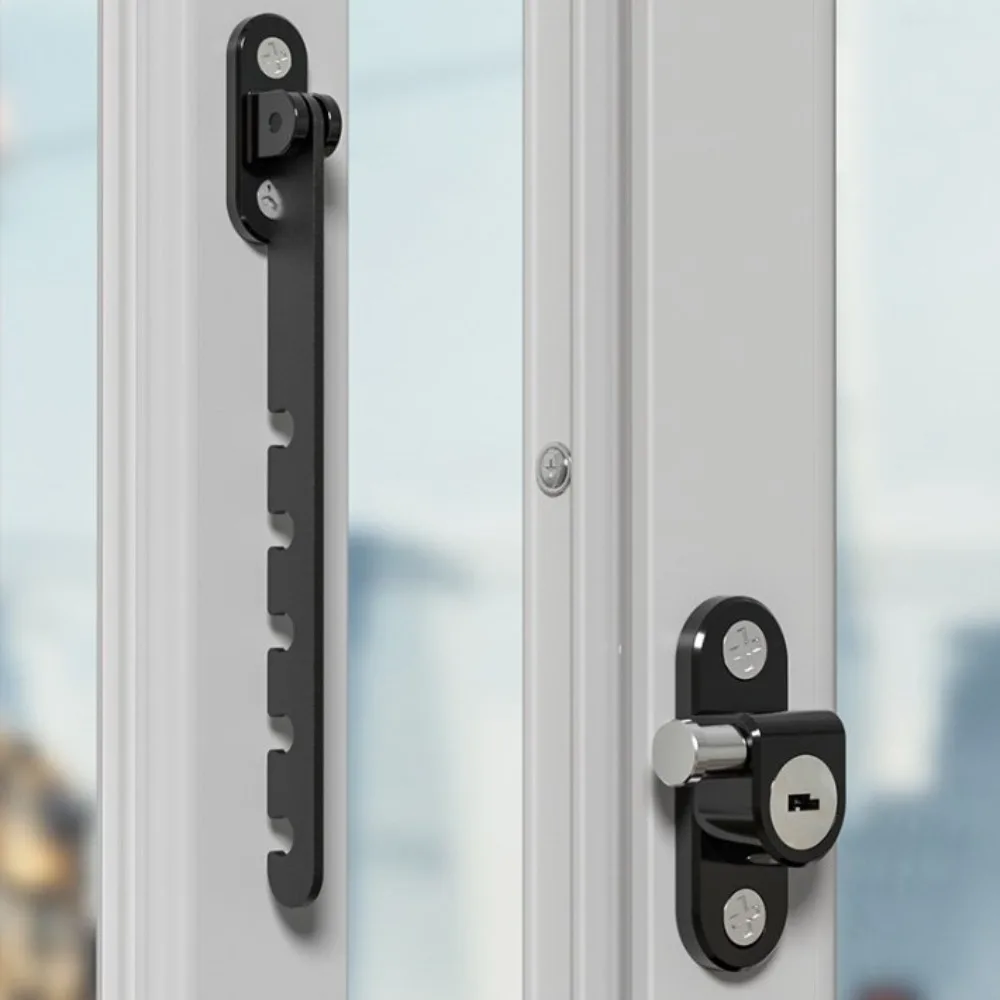 

Window Opening Limit Size Wind Brace Inside Opening Firm Window Stopper Durable Safety Stop Anti-fall Safety Lock