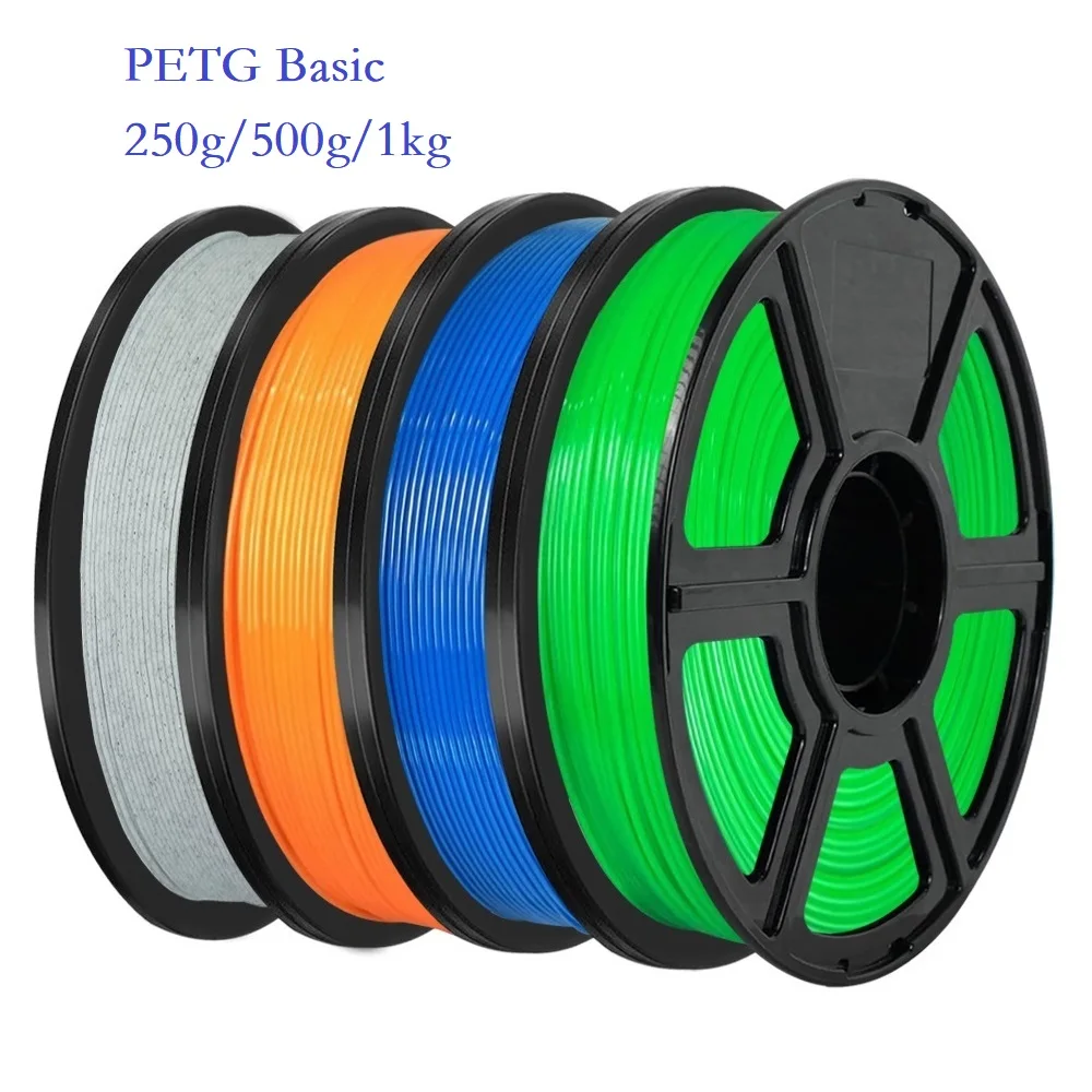 3D Printer Filament Basic PETG 1.75mm 1kg/500g/250g High Toughness Filament PETG Marble Black White Red Green