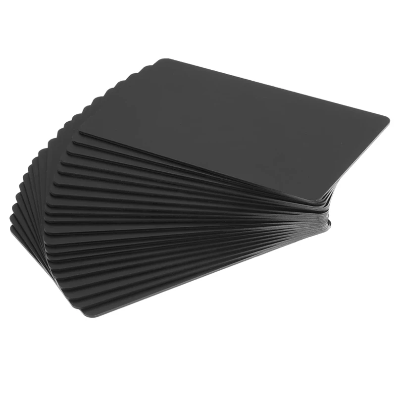 بطاقة NFC سوداء قابلة للطباعة، مادة PVC سوداء غير لامعة لبطاقة الوسائط الاجتماعية للأعمال الرقمية