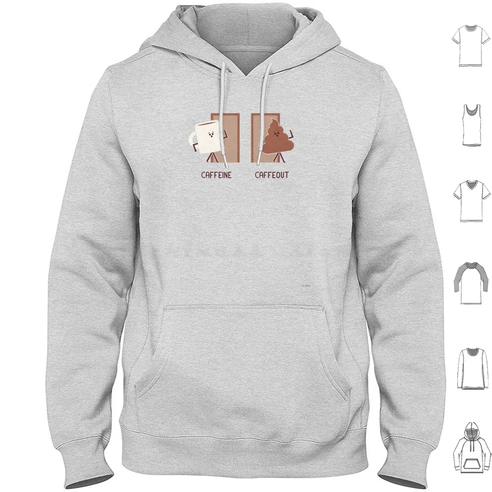 Hoodie Cotton Long Sleeve Coffee Funny Pun Wordplay Silly Humor Office Bathroom Teo Zirinis Teozirinis