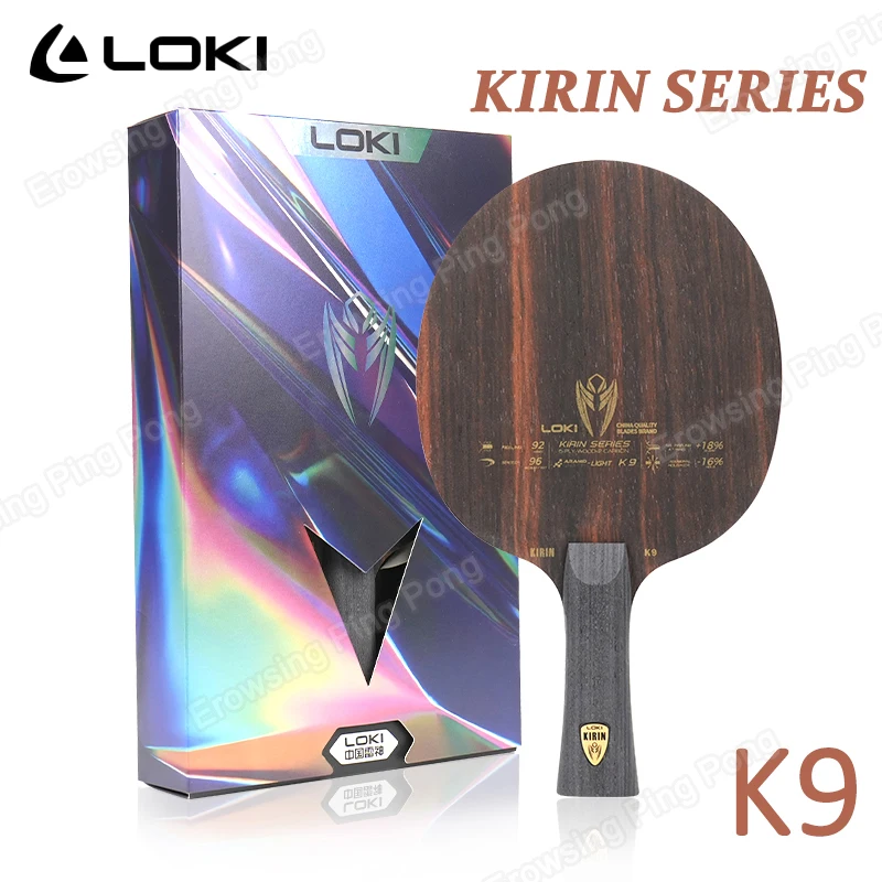 Original LOKI K9 Table Tennis Blade 5 Wood 2 Carbon Ping Pong Paddle OFF+ Fast Attack Table Tennis Racket for All Players