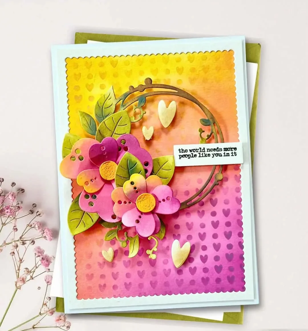 Esténcil y troqueles de cinta de guisante blanco dulce, novedad 2026, esténcil de decoración para álbumes de recortes y diarios, plantilla de estampado, tarjeta de felicitación DIY