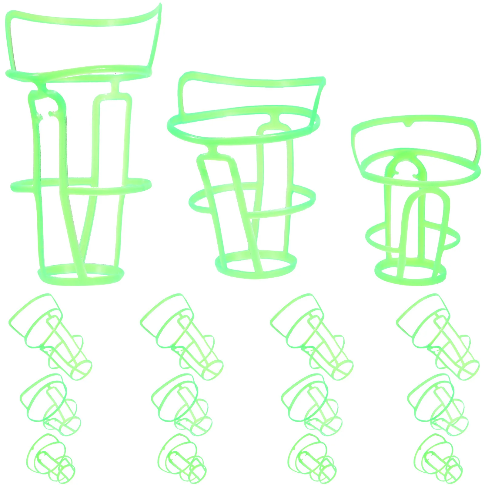 15 قطعة أغطية زجاجات التسريب 100 مللي 250 مللي 500 مللي دائم Pp قابلة لإعادة الاستخدام شبكات المالحة لمستشفى المنزل التمريض تخزين أصحاب معلقة #2