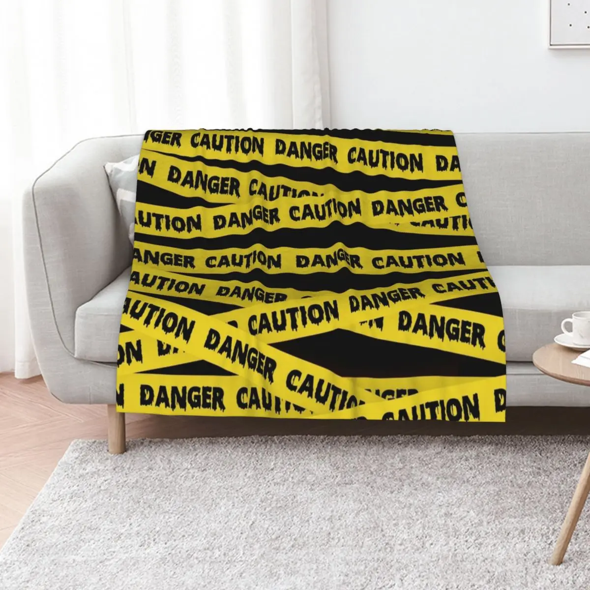Caution Tape Danger Crime Scene Tape Throw Blanket Baby Luxury St Plush blankets ands Thermal Blankets