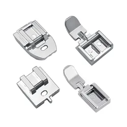 4 Pcs Zipper Presser Foot Invisible Zipper Foot For Singer Juki Brother Low Shank Snap-On Sewing Machine Accessories