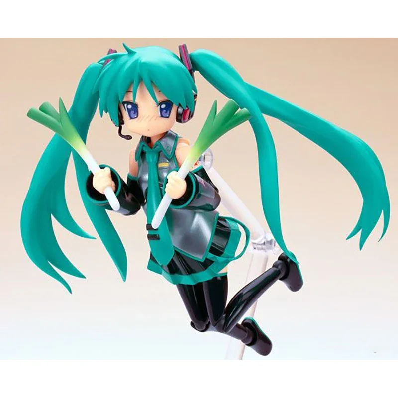 Original Genuine Max Factory FIGMA 035 Hiiragi Kagami Cosplay Hatsune Miku Lucky Star Model Animation Character Action Toy