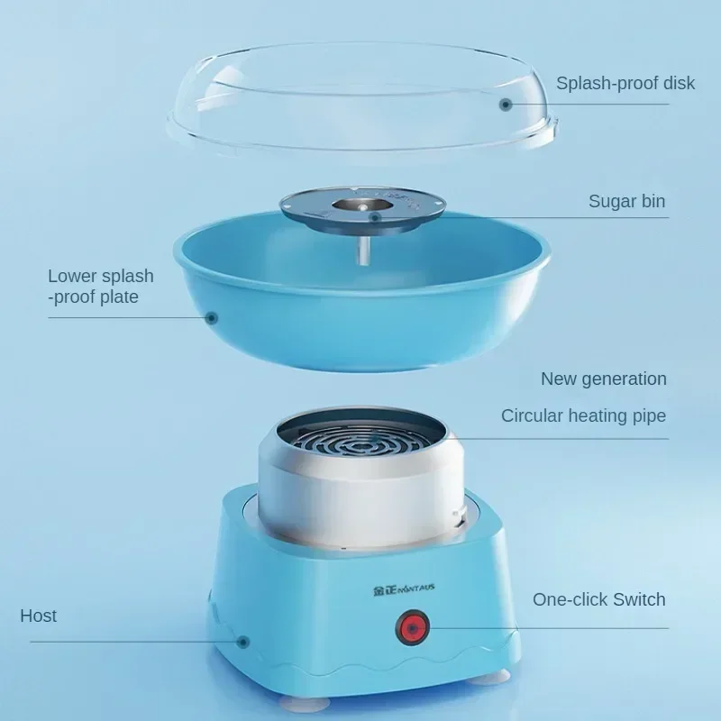 Cotton Candy Machine Automatic Kitchen Mini Fancy Cotton Candy Machine Food Processors Home Appliance Küchenmaschinen