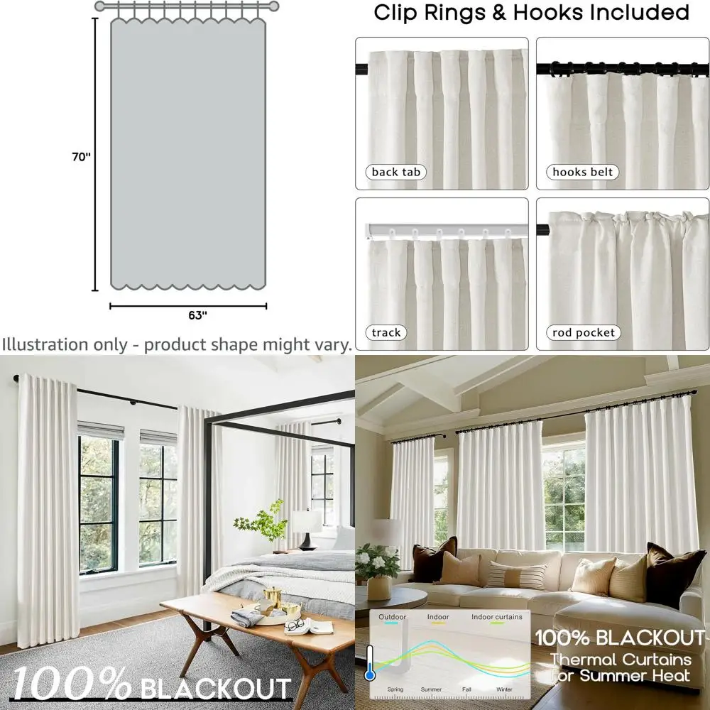 

Кремовые длинные очень широкие плотные шторы шириной 70 x 63 для 7 000 окон