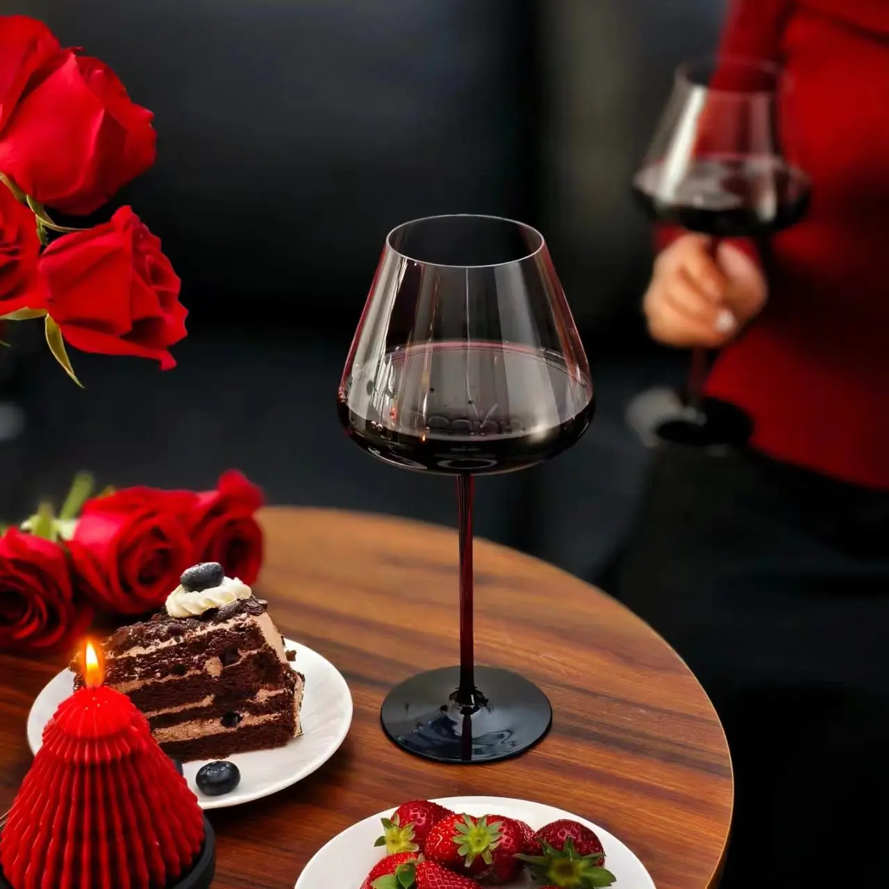 

Бокалы для красного вина из хрусталя, 720 мл, большой объем, высококачественные бокалы для бургундского вина, для домашнего бара, высокие бокалы для красного вина