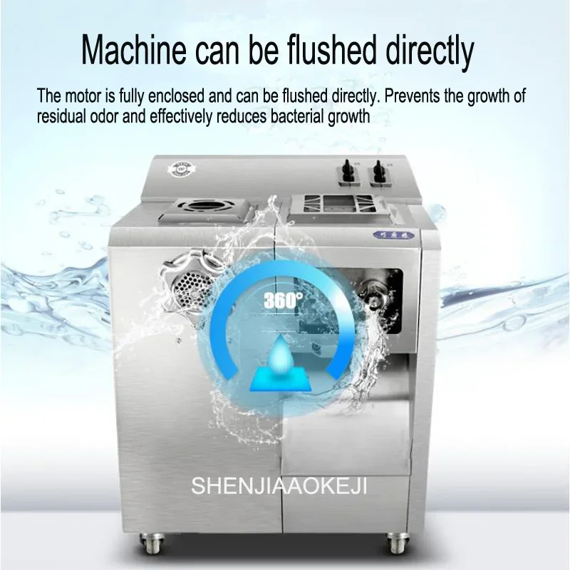 Rvs Elektrische Vleesmolen multifunctionele vlees snijmachine Versnipperd gehakt machine 220V 2200W 1PC