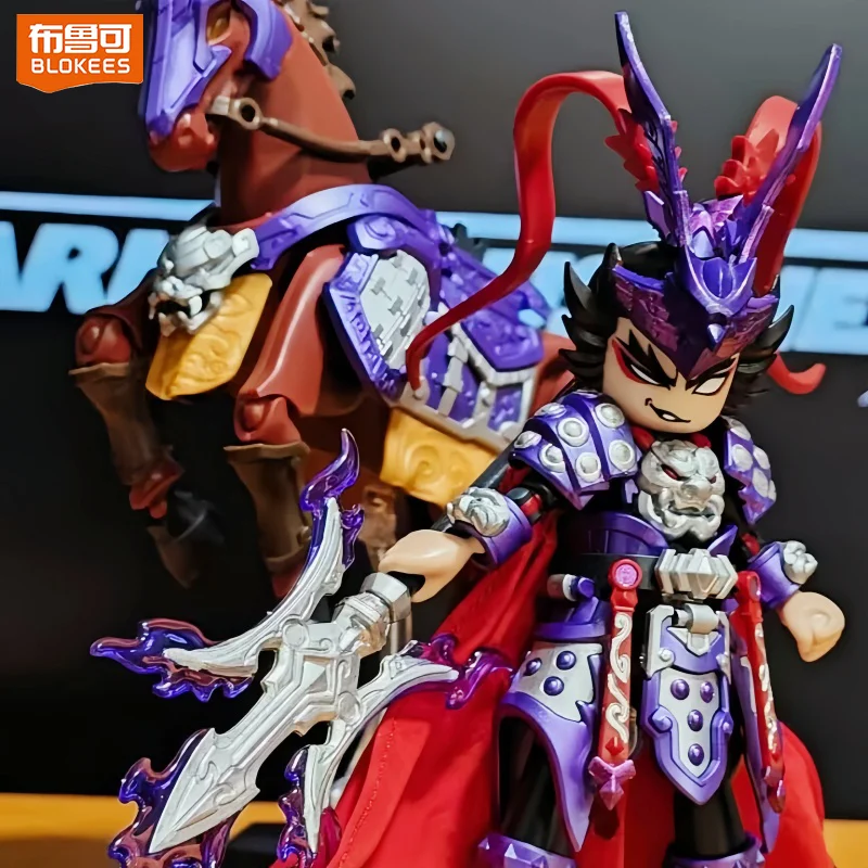 Оригинальная серия Blokees Hero Infinity 2026: Подвижные фигурки Нэчжа, Чжугэ Лян, Хуан Чжун, Чжан Фэй, Лю Бу — сборные модели-игрушки, подарки