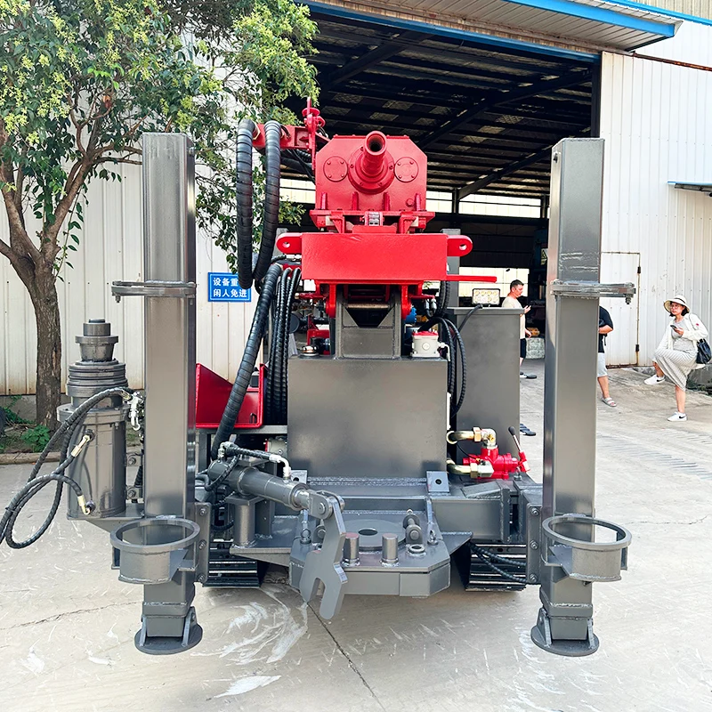 Customized diesel crawler water well drill rig a durable drilling machine with 160m depth hydraulic precision quick setup