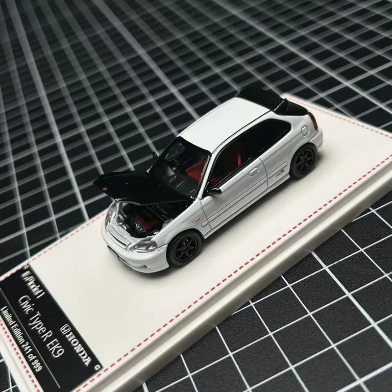 Focal Horizon-FH 1/64 Honda Civic Type-R EK9 Diecast Car Model Alloy Simulation Collection Toy Gift For Boys#peetyeee