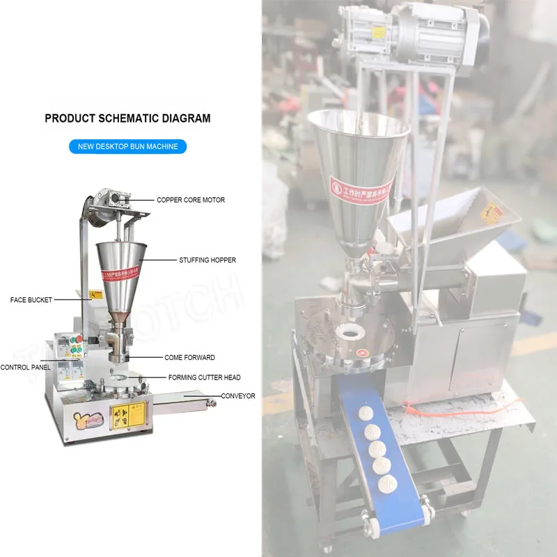 110v 220v automatyczna pierogarnia maszyna do robienia pierożków Momo/parzona nadziewane BunMachine/Baozi napełniarka