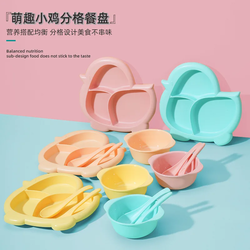 1PC BPA Free  Children Dishes Suction Plates Silicone Baby Feeding Dining Plate for Toddlers Training Bowl Baby Stuff