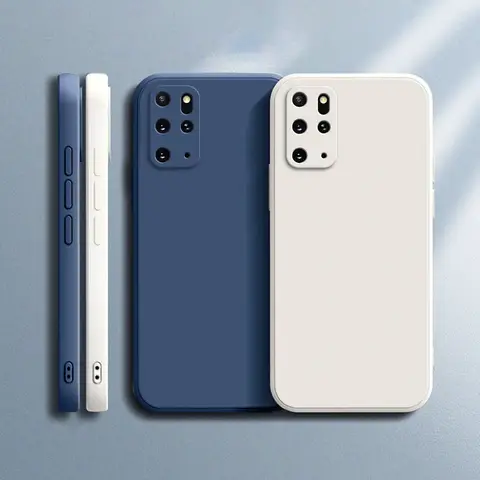 삼성 갤럭시 S20 Plus S20Plus S20 + Ultra FE 5G 오리지널 소프트 액체 실리콘 보호 커버 하우징 용 모바일 일반 전화 케이스